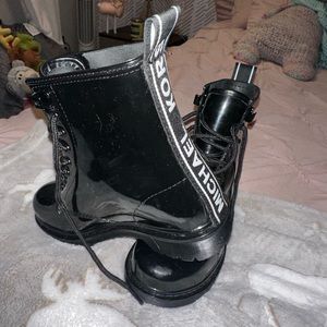 Michael Kors Black Combat Boots